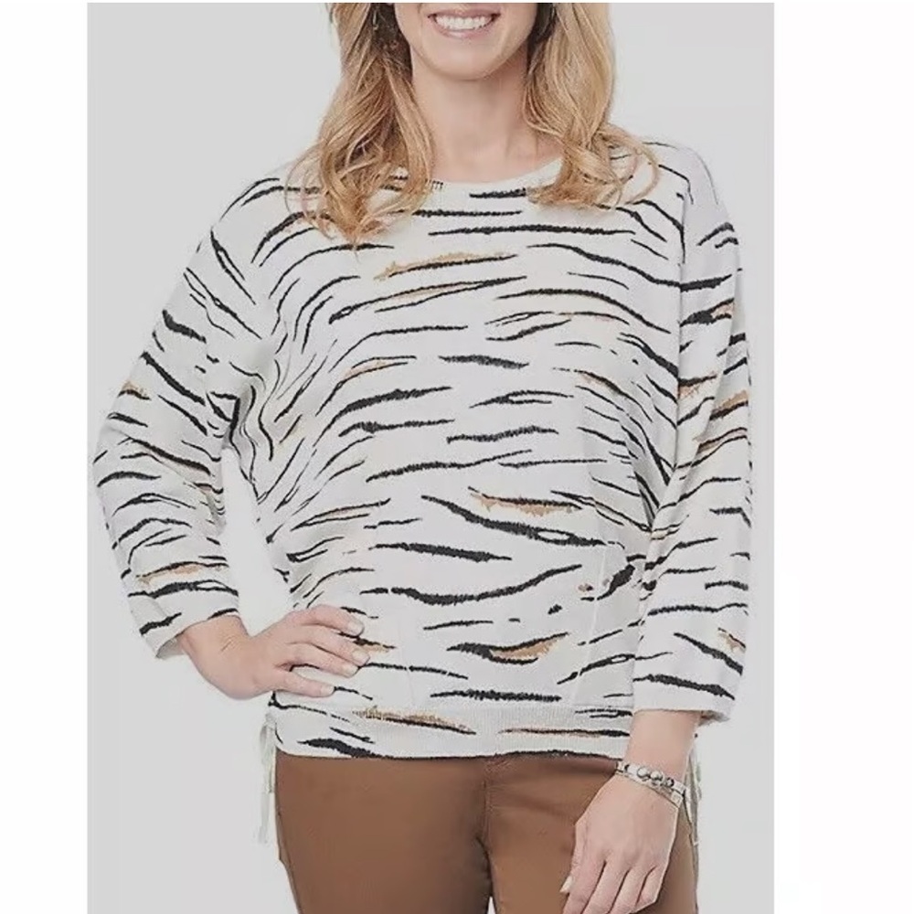 NWT Democracy knit sweater cinching ties plus  size 3X 🍁🍂🍃 E